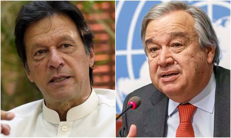 وزیر اعظم عمران خان اور سیکرٹری جنرل اقوام متحدہ کے درمیان ٹیلیفونک رابطہ 