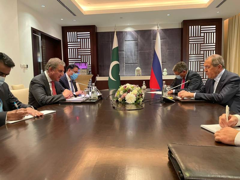 وزیر خارجہ شاہ محمود قریشی کی روسی وزیر خارجہ سے ملاقات