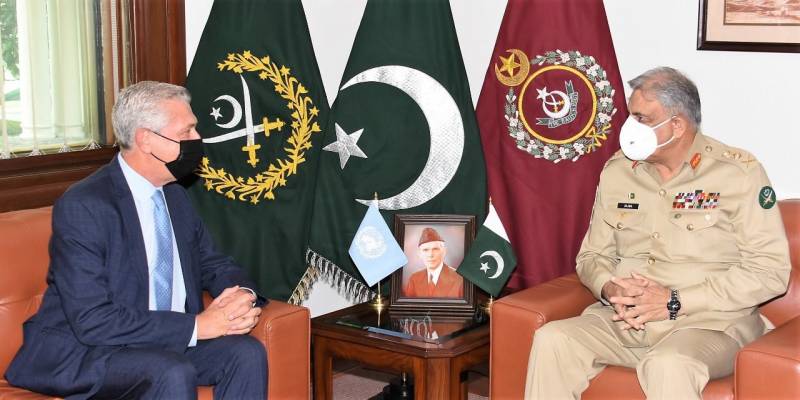 آرمی چیف سے اقوام متحدہ کے ہائی کمشنر برائے مہاجرین کی ملاقات