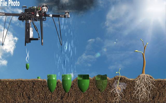Forest Department, Pakistan, first drone seeding, experiment, PTI government