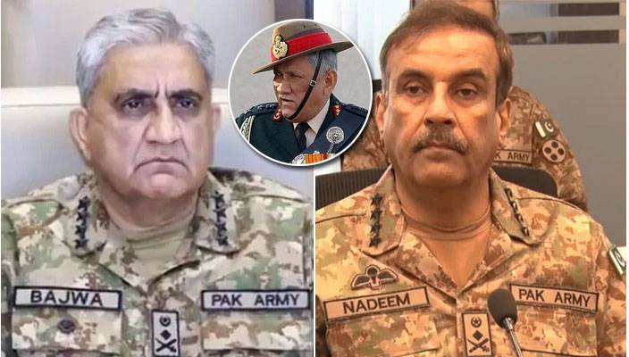 چیئرمین جوائنٹ چیف آف سٹاف کمیٹی جنرل ندیم ،آرمی چیف قمر جاوید باجوہ کا بپن راوت کی موت پر اظہار افسوس 