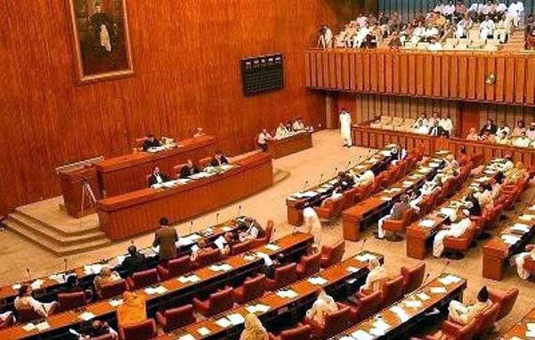 قومی سلامتی پالیسی پر سینیٹ اجلاس، اپوزیشن کا شور شرابہ، نعرے بازی