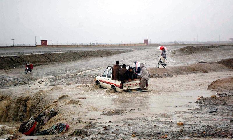 بلوچستان میں طوفانی بارشوں اور برفباری سے بڑے پیمانے پر تباہی