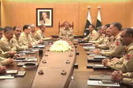 کور کمانڈرز کانفرنس، بارڈر مینجمنٹ کے امور پر تبادلہ خیال