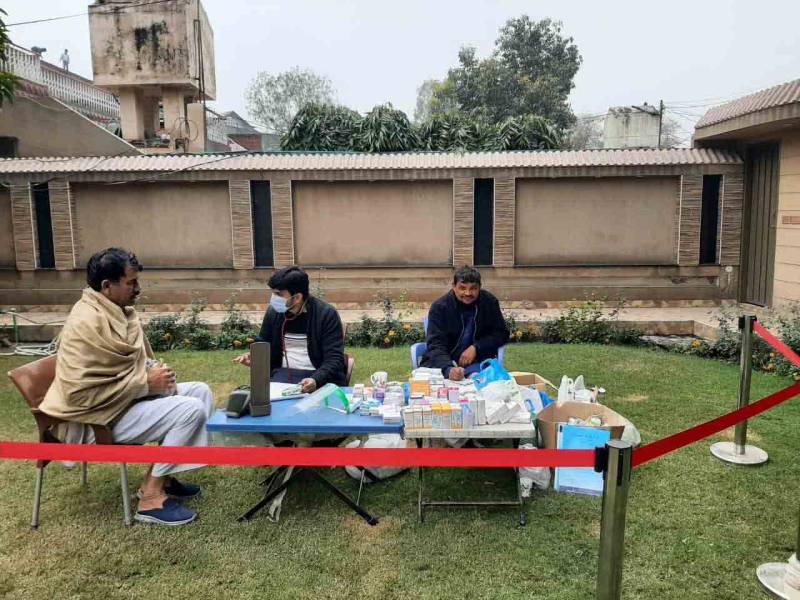  مستحق افراد کے لئے 75ویں فری میڈیکل کیمپ کا انعقاد