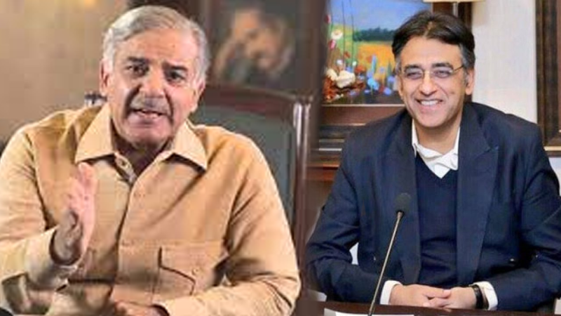 اسد عمر کا شہباز شریف سے'ایک دھیلے کی کرپشن' سےمتعلق بیان پر سوال