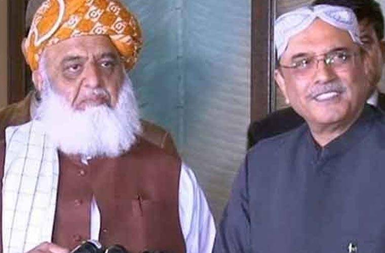  مولانا فضل الرحمان کا آصف زرداری سےاہم رابطہ 