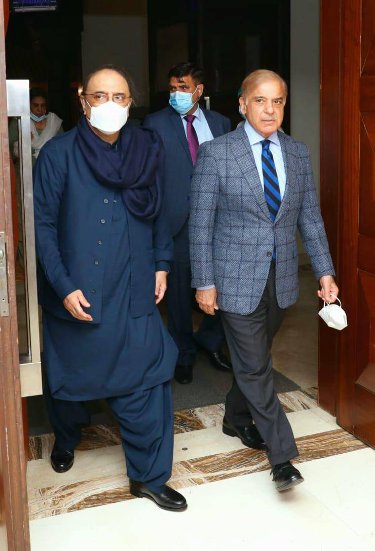 زرداری شہباز ملاقات کا اعلامیہ ، کل ایک اور اہم ملاقات پر اتفاق 