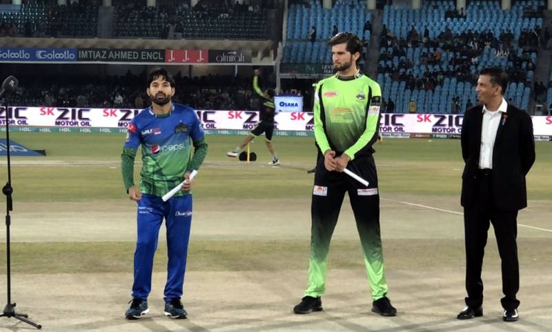 لاہور قلندرز کا ملتان سلطانز کیخلاف ٹاس جیت کر فیلڈنگ کا فیصلہ