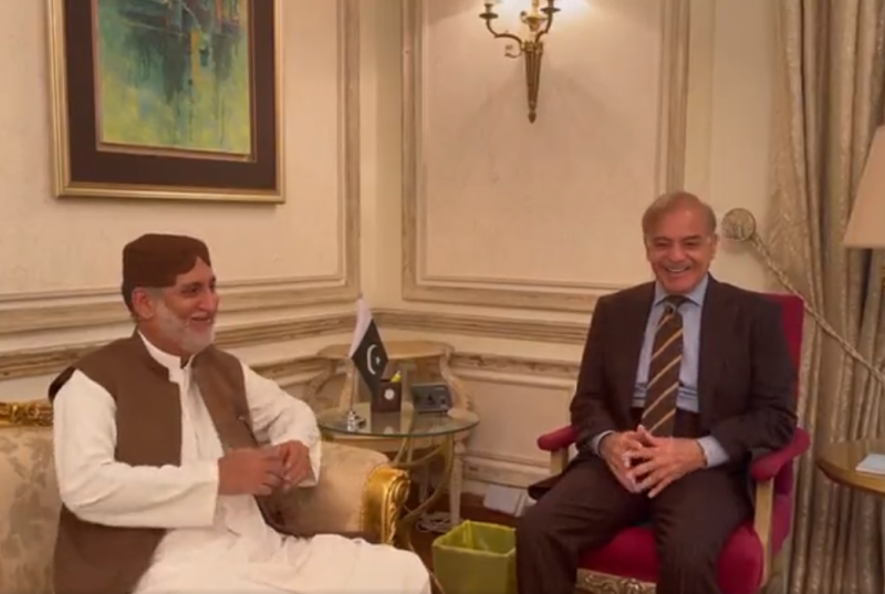 شہبازشریف اور اخترمینگل ملاقات ، تحریک عدم اعتماد پر گفتگو 