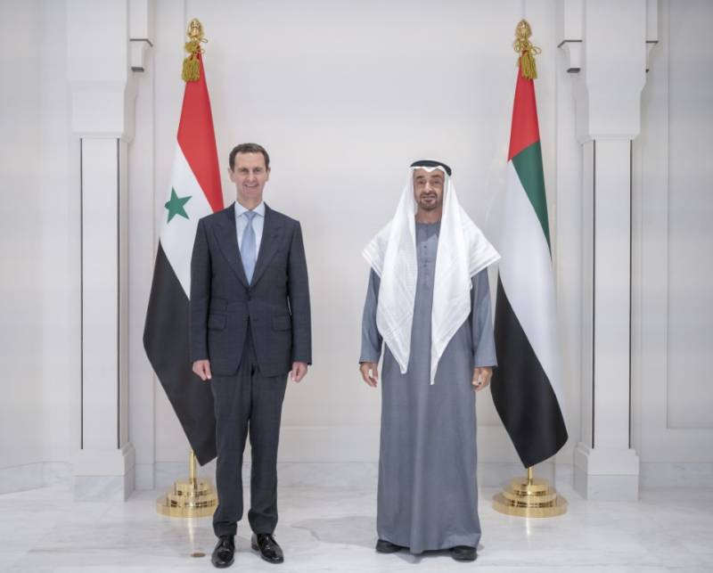 شامی صدر کا یواے ای کا تاریخی دورہ، شیخ محمد سے ملاقات 