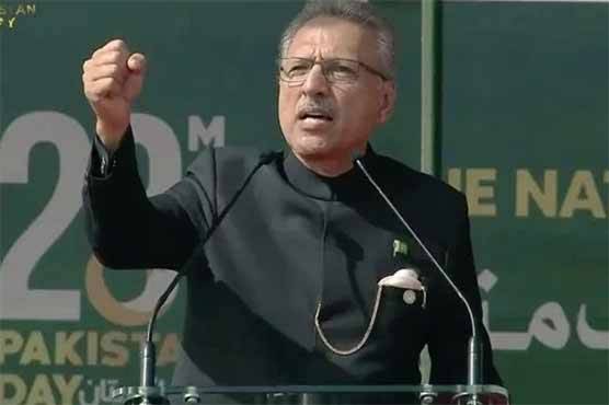  تمام ممالک کےساتھ پرامن تعلقات چاہتے ہیں: صدر مملکت