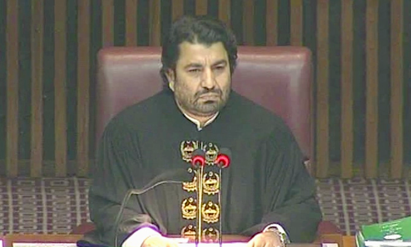 قومی اسمبلی کا ہنگامہ خیز اجلاس ، اپوزیشن کے سوالات سے ڈپٹی سپیکر پریشان ، اجلاس ملتوی 