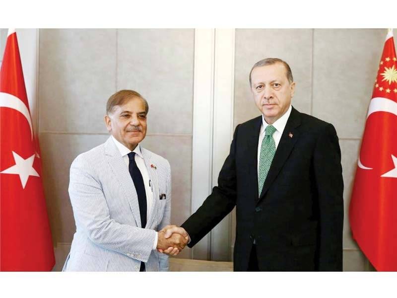 ترک صدر کا شہبازشریف کو فون ، وزیر اعظم بننے پر مبارکباد 