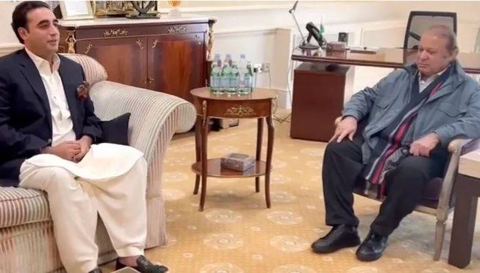 لندن میں نوازشریف سے بلاول بھٹو زرداری کی اہم ملاقات 