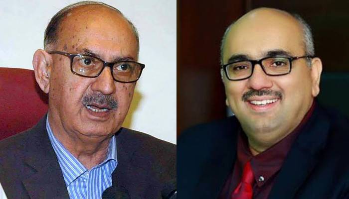 کالم نگار عرفان صدیقی اور چیئرمین نئی بات میڈیا گروپ پروفیسر ڈاکٹر چودھری عبد الرحمان کی ملاقات