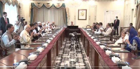 وزیراعظم ہاؤس میں اتحادی جماعتوں کا سربراہی اجلاس ، ہیلی کاپٹر حادثے میں افسران کی شہادت پر افسوس 