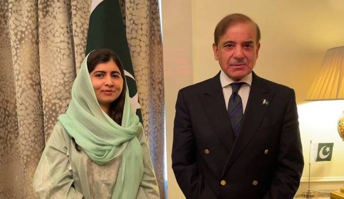 وزیراعظم شہباز شریف سے ملالہ یوسفزئی کی ملاقات
