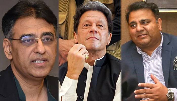 عمران خان، اسد عمر اور فواد چوہدری کیخلاف توہین الیکشن کمیشن کیس کی سماعت آج ہو گی 