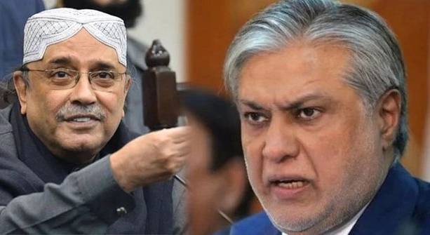 آصف علی زرداری کی وزیر خزانہ اسحاق ڈار سے ملاقات