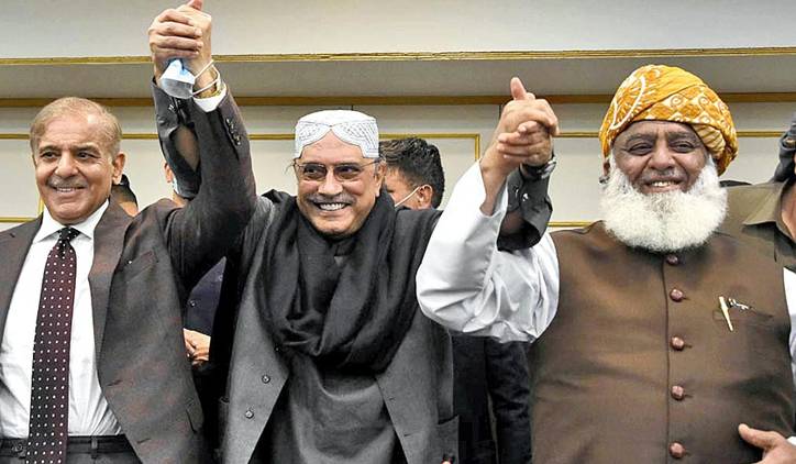 وزیراعظم کی آصف زرداری اور مولانا فضل الرحمن سے ملاقات