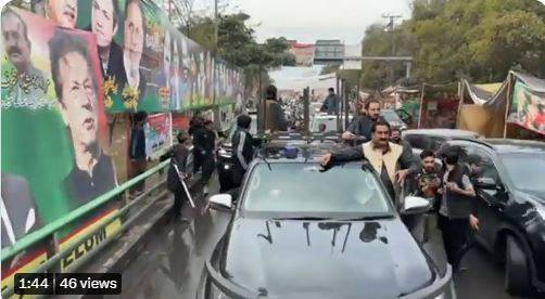 عمران خان عدالت پیشی کیلئے زمان پارک سے اسلام آباد روانہ 