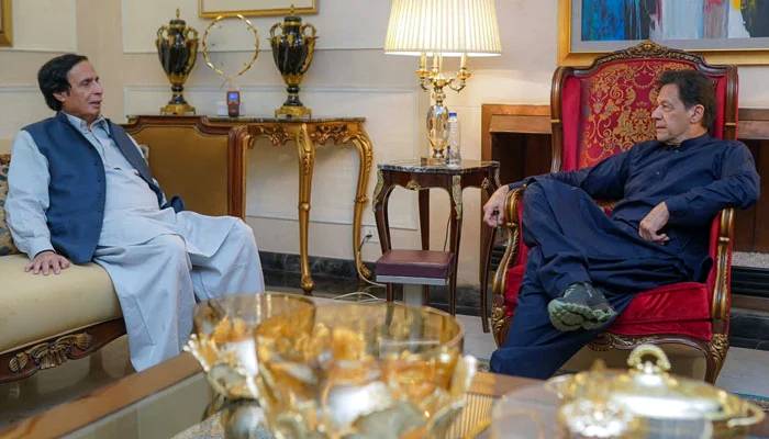 چوہدری پرویز الٰہی کی چیئرمین پی ٹی آئی عمران خان سے ملاقات