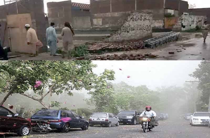 پاکستان میں آندھی اور شدید بارشیں، خیبر پختونخوا میں27، پنجاب میں 9 افراد ہلاک، سندھ، بلوچستان میں طوفان کا الرٹ
