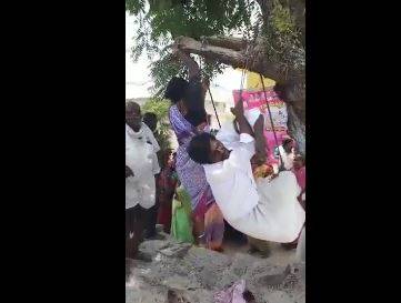 بھارت میں جادوٹونہ کرنے والے میاں بیوی کو درخت سے لٹکا دیا گیا