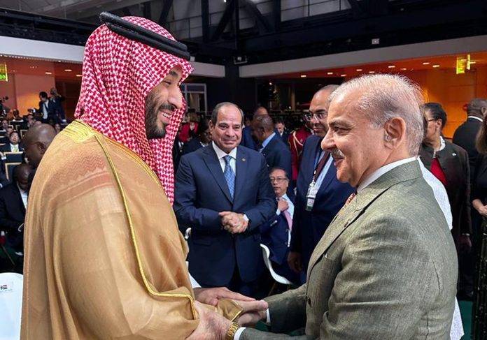 وزیر اعظم کی سعودی ولی عہد محمد بن سلمان سے اہم ملاقات 