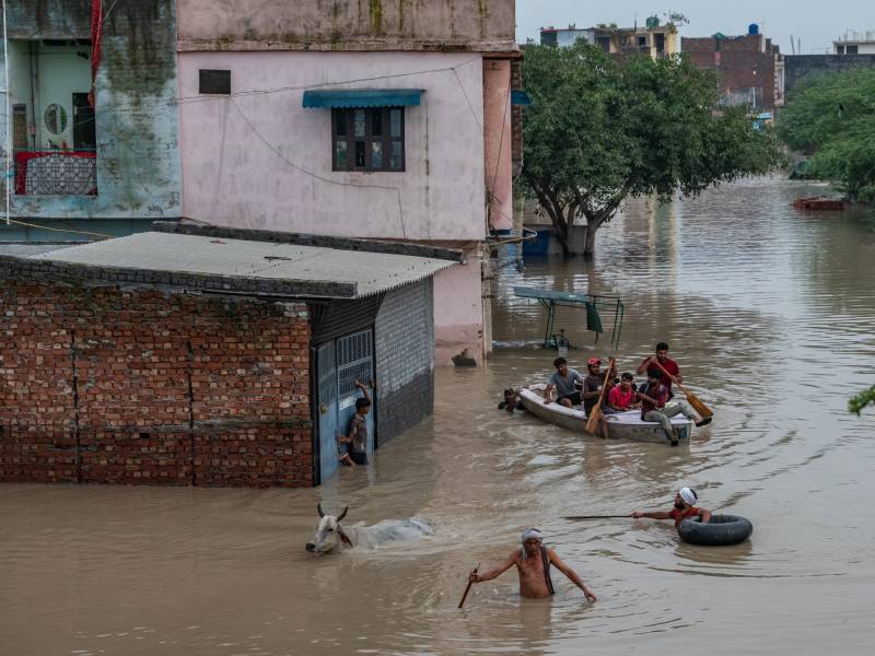 نئی دہلی، دریائے جمنا میں پانی کی سطح  ایک بار پھر بلند ہوگئی