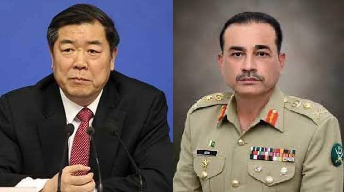 چینی نائب وزیراعظم ہی لی فنگ کی آرمی چیف جنرل سید عاصم منیر سے ملاقات،   دوطرفہ تعلقات کو مزید بڑھانےاور مضبوط بنانے کی خواہش کا اعادہ 
