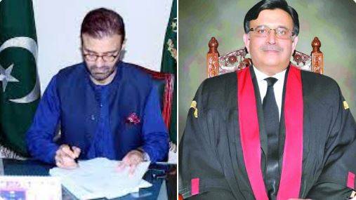 نگران وزیر قانون احمد عرفان کی چیف جسٹس سے اہم ملاقات 