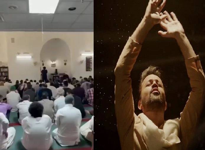 گلوکار عاطف اسلم کی مسجد میں اذان دینے کی ویڈیو وائرل
