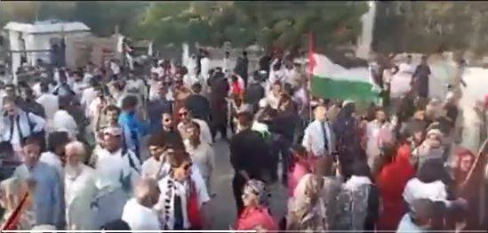 یوم یکجہتی فلسطین ، ملک بھر میں فلسطینیوں کے حق میں مظاہرے