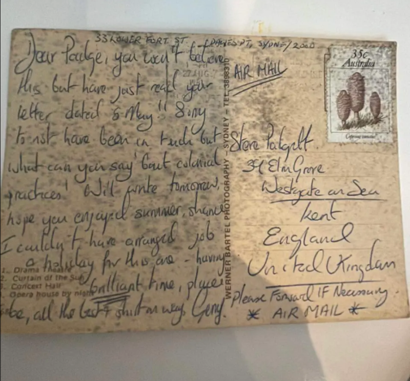 ڈاک کے ذریعے بھیجا گیا پوسٹ کارڈ 42 سال بعد اپنی منزل پر پہنچ گیا