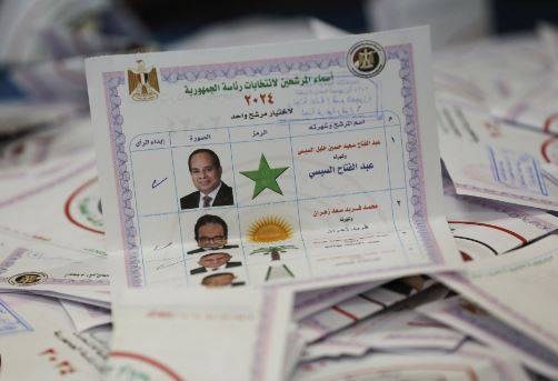  عبدالفتح السیسی  کی لگاتار تیسری  کامیابی ، 89.6 فی صدووٹ  حاصل کرکے صدر منتخب