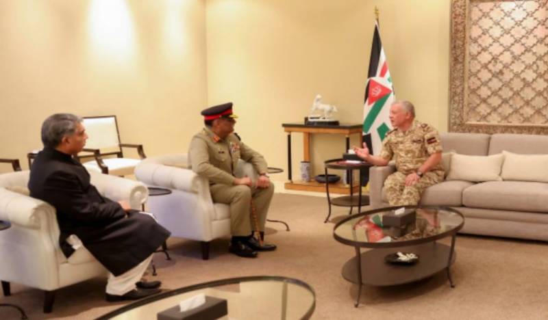  جنرل ساحر شمشاد مرکا اردن دورہ، شاہ عبداللہ دوئم سے ملاقات میں علاقائی سکیورٹی پر گفتگو