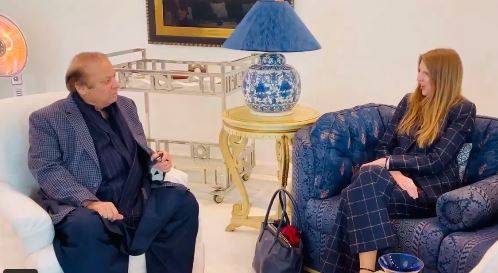 نواز شریف سے برطانوی ہائی کمشنر کی ملاقات ، تاحیات نااہلی کے خاتمے پر مبارکباد