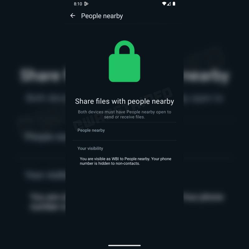 واٹس ایپ کا قریبی لوگوں کیساتھ فائل شیئر کرنے کے فیچر کا اعلان