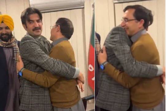 شیر افضل کی بیرسٹر گوہر سے ملاقات، گلے مل کر شکوے ختم کردیے
