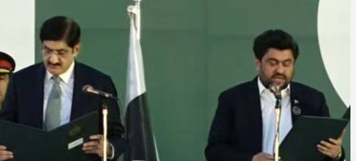  مراد علی شاہ نے تیسری بار وزیر اعلی  سندھ کا حلف اٹھالیا
