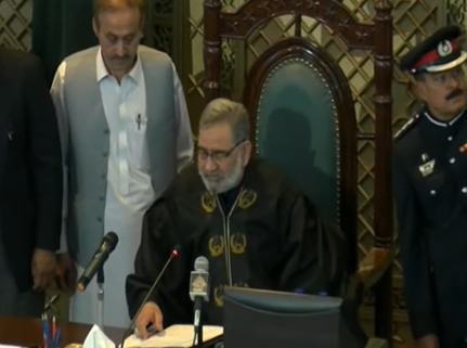 بابر سلیم سواتی خیبرپختونخوا اسمبلی کے سپیکر منتخب