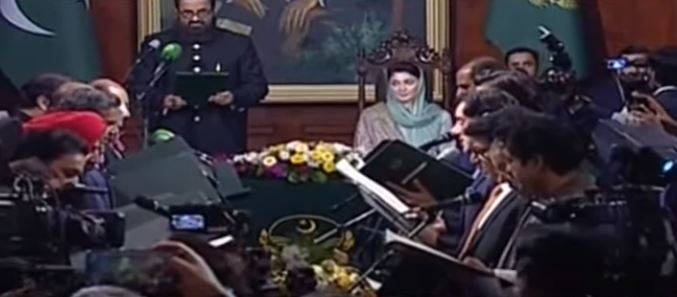 پنجاب کابینہ نے حلف اٹھالیا