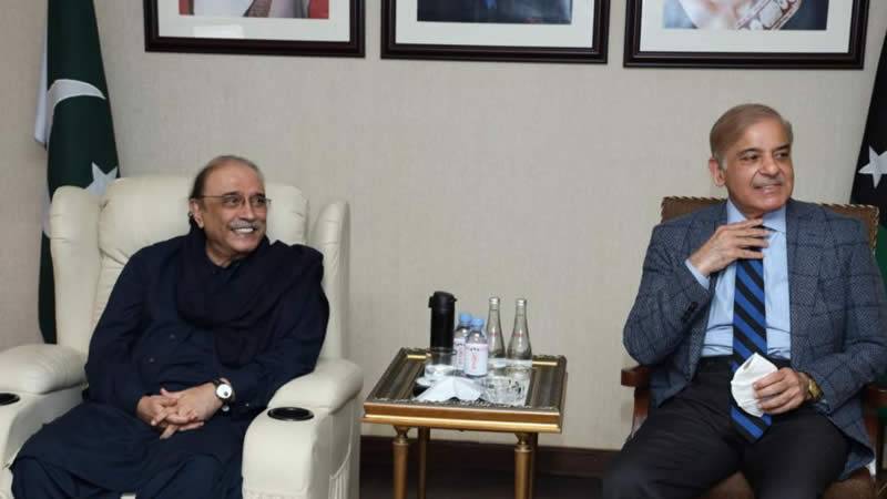 وزیر اعظم شہباز شریف کی آصف زرداری کو صدر منتخب ہونے پر مبارکباد