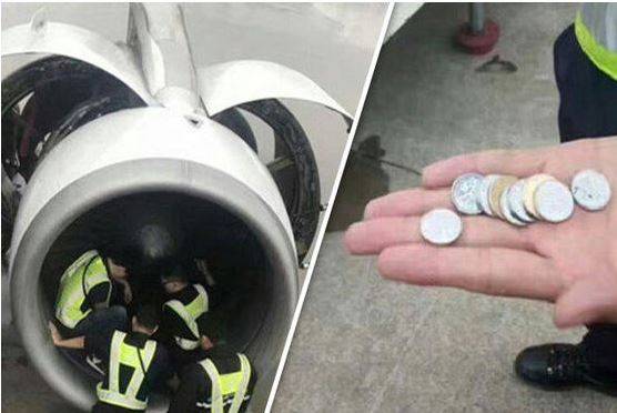 چینی شہری نے جہاز کے انجن میں سکے ڈال دیے، پرواز گھنٹوں لیٹ