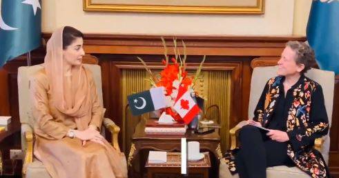 مریم نواز سے مل کر خوشی ہوئی ، پنجاب کو اچھا لیڈر مل گیا ہے: کینیڈین ہائی کمشنر