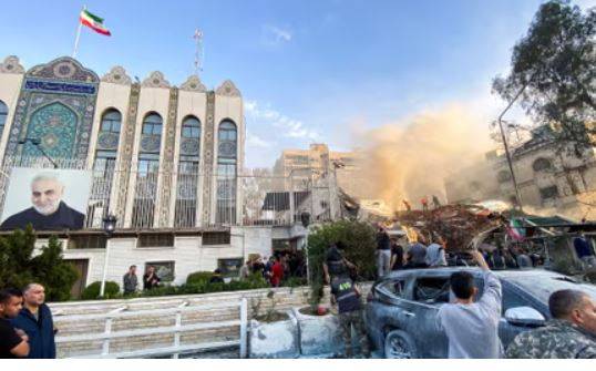شام میں ایرانی قونصل خانے پر اسرائیلی حملہ، سینیئر کمانڈر سمیت 8 افراد جاں بحق
