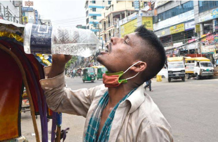 بنگلہ دیش میں ہیٹ ویو، 76 سالہ ریکارڈ ٹوٹ گیا