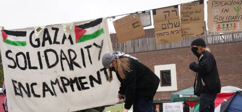 سوئٹزرلینڈ اور آئرلینڈ یونیورسٹیوں میں بھی طلبہ کا غزہ میں اسرائیلی مظالم کیخلاف احتجاج